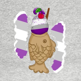 Pride Taiyaki design, 2nd wave (grey ace) T-Shirt